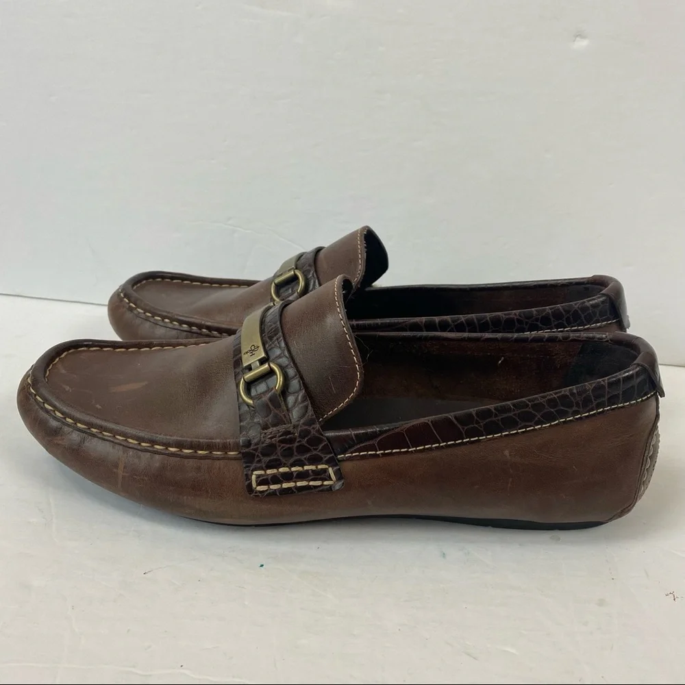 Cole Haan Venetian Loafer Men's 10 M French Roast Brown Loafers Buckle C11396